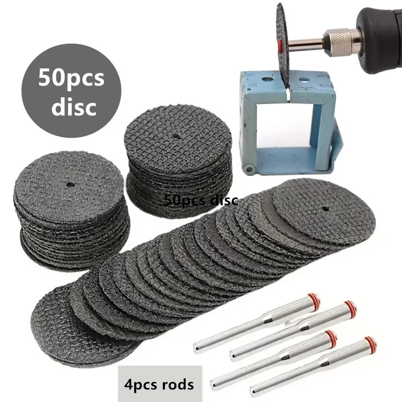 Cordless Rotary Tool Kit Accessories - 50 discos de corte reforzados con