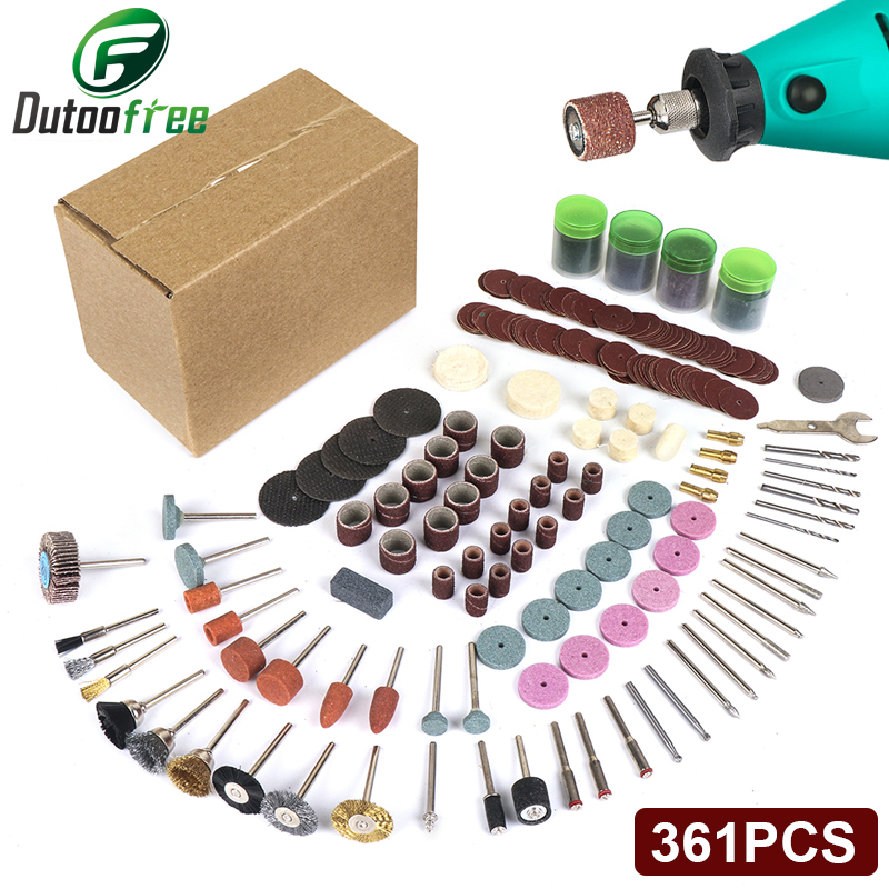 Cordless Rotary Tool Kit Accessories - 361 unids/lote herramientas eléctricas Dremel juego