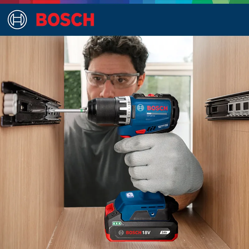 Brushless Cordless Electric Drill 18V - Taladro Atornillador Inalámbrico BOSCH GSR 18V-52