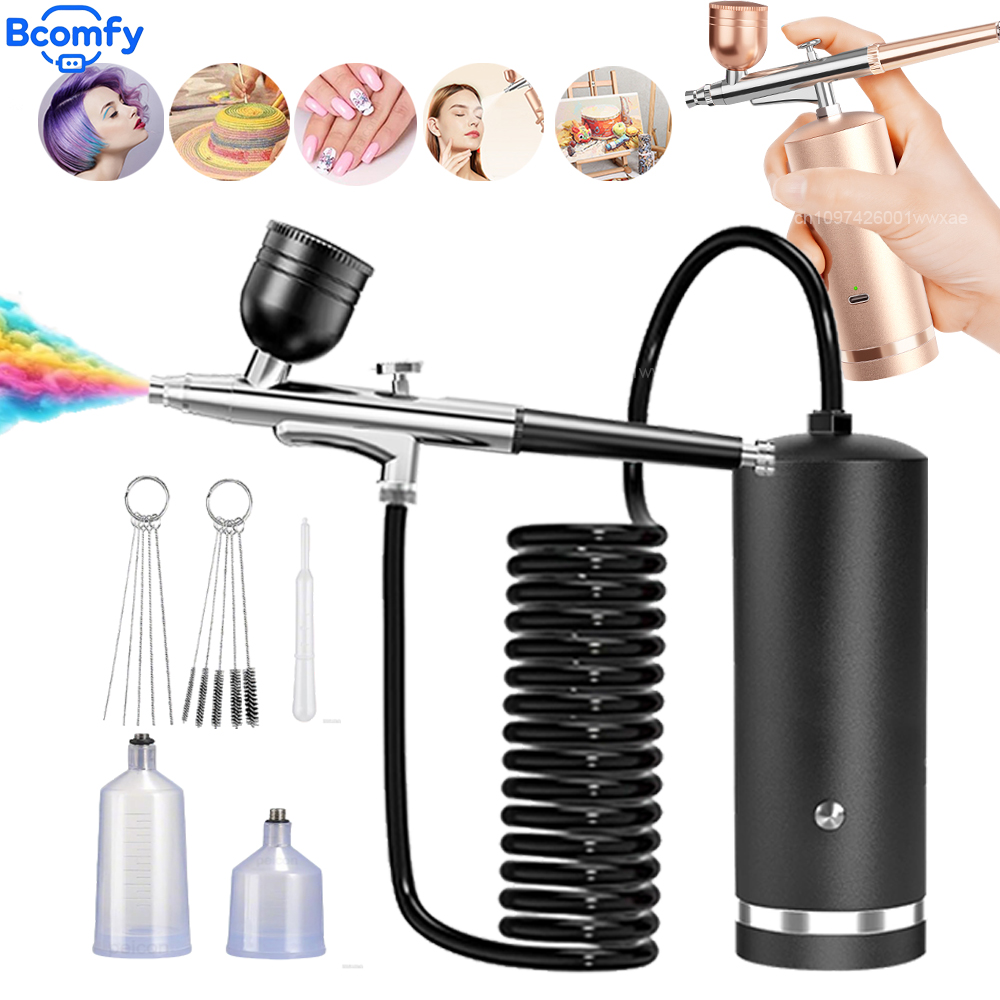 Aerógrafo con Compresor Recarg - Airbrush Kit With Mini Compressor reseña y precio