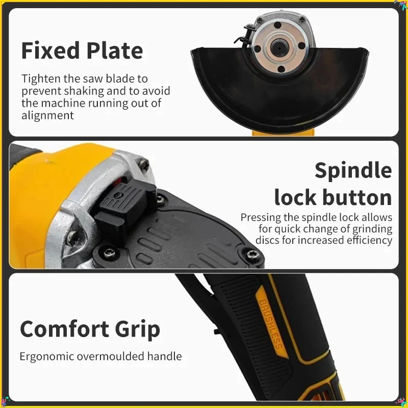 Amoladora Angular de Cabezal P - Brushless Angle Grinder Battery Powered reseña y precio